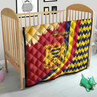 Chad Independence Day Quilt Coat Of Arms Gerbera Daisy