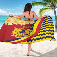 Chad Independence Day Sarong Coat Of Arms Gerbera Daisy