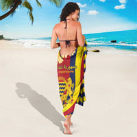 Chad Independence Day Sarong Coat Of Arms Gerbera Daisy