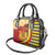 Chad Independence Day Shoulder Handbag Coat Of Arms Gerbera Daisy