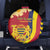 Chad Independence Day Spare Tire Cover Coat Of Arms Gerbera Daisy