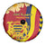 Chad Independence Day Spare Tire Cover Coat Of Arms Gerbera Daisy