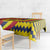 Chad Independence Day Tablecloth Coat Of Arms Gerbera Daisy