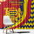 Chad Independence Day Window Curtain Coat Of Arms Gerbera Daisy