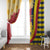 Chad Independence Day Window Curtain Coat Of Arms Gerbera Daisy
