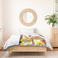 Happy Eritrea New Year Bedding Set Adey Abeba Flower With Habesha Tilet Pattern - Wonder Print Shop