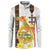 Happy Eritrea New Year Button Sweatshirt Adey Abeba Flower With Habesha Tilet Pattern - Wonder Print Shop