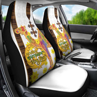 Happy Eritrea New Year Car Seat Cover Adey Abeba Flower With Habesha Tilet Pattern - Wonder Print Shop