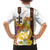 Happy Eritrea New Year Family Matching Off Shoulder Short Dress and Hawaiian Shirt Adey Abeba Flower With Habesha Tilet Pattern - Wonder Print Shop