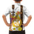 Happy Eritrea New Year Family Matching Short Sleeve Bodycon Dress and Hawaiian Shirt Adey Abeba Flower With Habesha Tilet Pattern - Wonder Print Shop