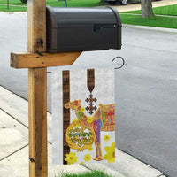 Happy Eritrea New Year Garden Flag Adey Abeba Flower With Habesha Tilet Pattern - Wonder Print Shop