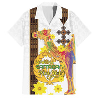 Happy Eritrea New Year Hawaiian Shirt Adey Abeba Flower With Habesha Tilet Pattern - Wonder Print Shop
