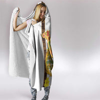 Happy Eritrea New Year Hooded Blanket Adey Abeba Flower With Habesha Tilet Pattern - Wonder Print Shop