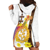 Happy Eritrea New Year Hoodie Dress Adey Abeba Flower With Habesha Tilet Pattern - Wonder Print Shop