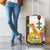 Happy Eritrea New Year Luggage Cover Adey Abeba Flower With Habesha Tilet Pattern - Wonder Print Shop