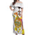 Happy Eritrea New Year Off Shoulder Maxi Dress Adey Abeba Flower With Habesha Tilet Pattern - Wonder Print Shop