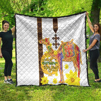 Happy Eritrea New Year Quilt Adey Abeba Flower With Habesha Tilet Pattern - Wonder Print Shop