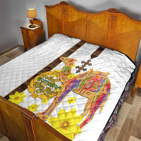 Happy Eritrea New Year Quilt Adey Abeba Flower With Habesha Tilet Pattern - Wonder Print Shop