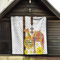 Happy Eritrea New Year Quilt Adey Abeba Flower With Habesha Tilet Pattern - Wonder Print Shop