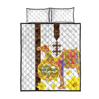 Happy Eritrea New Year Quilt Bed Set Adey Abeba Flower With Habesha Tilet Pattern - Wonder Print Shop