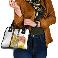 Happy Eritrea New Year Shoulder Handbag Adey Abeba Flower With Habesha Tilet Pattern - Wonder Print Shop