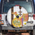 Happy Eritrea New Year Spare Tire Cover Adey Abeba Flower With Habesha Tilet Pattern - Wonder Print Shop