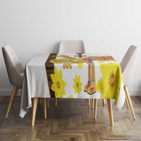 Happy Eritrea New Year Tablecloth Adey Abeba Flower With Habesha Tilet Pattern - Wonder Print Shop