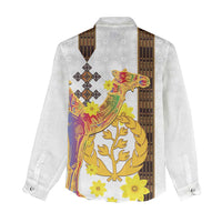 Happy Eritrea New Year Women Casual Shirt Adey Abeba Flower With Habesha Tilet Pattern - Wonder Print Shop