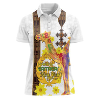 Happy Eritrea New Year Women Polo Shirt Adey Abeba Flower With Habesha Tilet Pattern - Wonder Print Shop