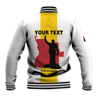 Personalized Angola National Heroes Day Baseball Jacket Agostinho Neto With Map - Wonder Print Shop