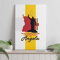 Angola National Heroes Day Canvas Wall Art Agostinho Neto With Map - Wonder Print Shop