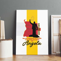 Angola National Heroes Day Canvas Wall Art Agostinho Neto With Map - Wonder Print Shop