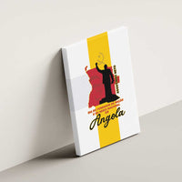 Angola National Heroes Day Canvas Wall Art Agostinho Neto With Map - Wonder Print Shop