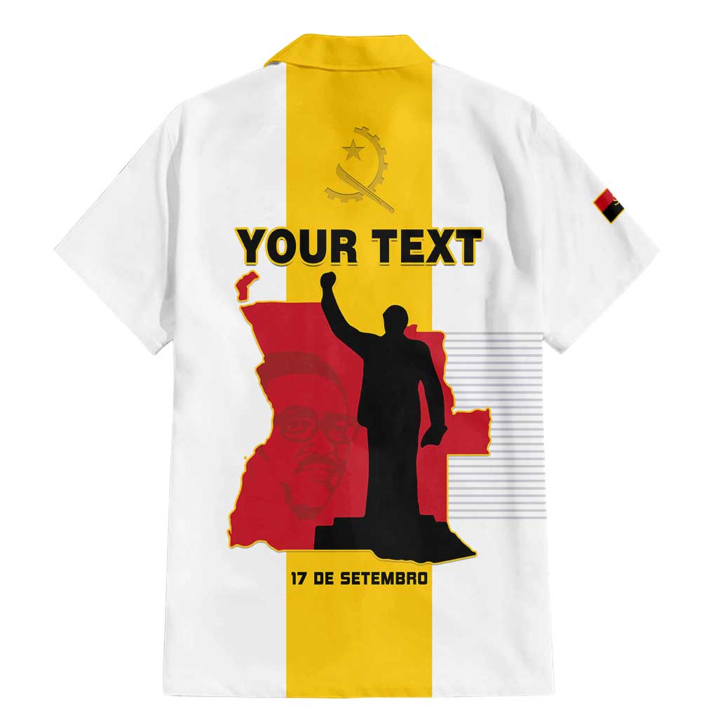 Personalized Angola National Heroes Day Family Matching Mermaid Dress and Hawaiian Shirt Agostinho Neto With Map - Wonder Print Shop