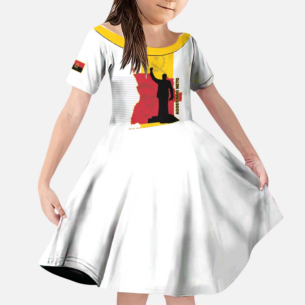 Personalized Angola National Heroes Day Family Matching Puletasi and Hawaiian Shirt Agostinho Neto With Map - Wonder Print Shop