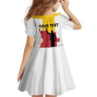 Personalized Angola National Heroes Day Family Matching Short Sleeve Bodycon Dress and Hawaiian Shirt Agostinho Neto With Map - Wonder Print Shop