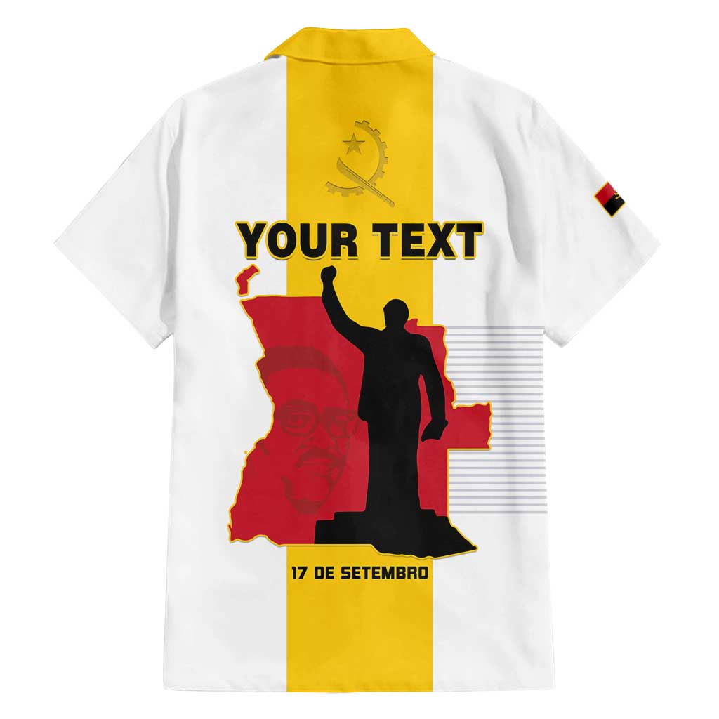 Personalized Angola National Heroes Day Family Matching Summer Maxi Dress and Hawaiian Shirt Agostinho Neto With Map - Wonder Print Shop