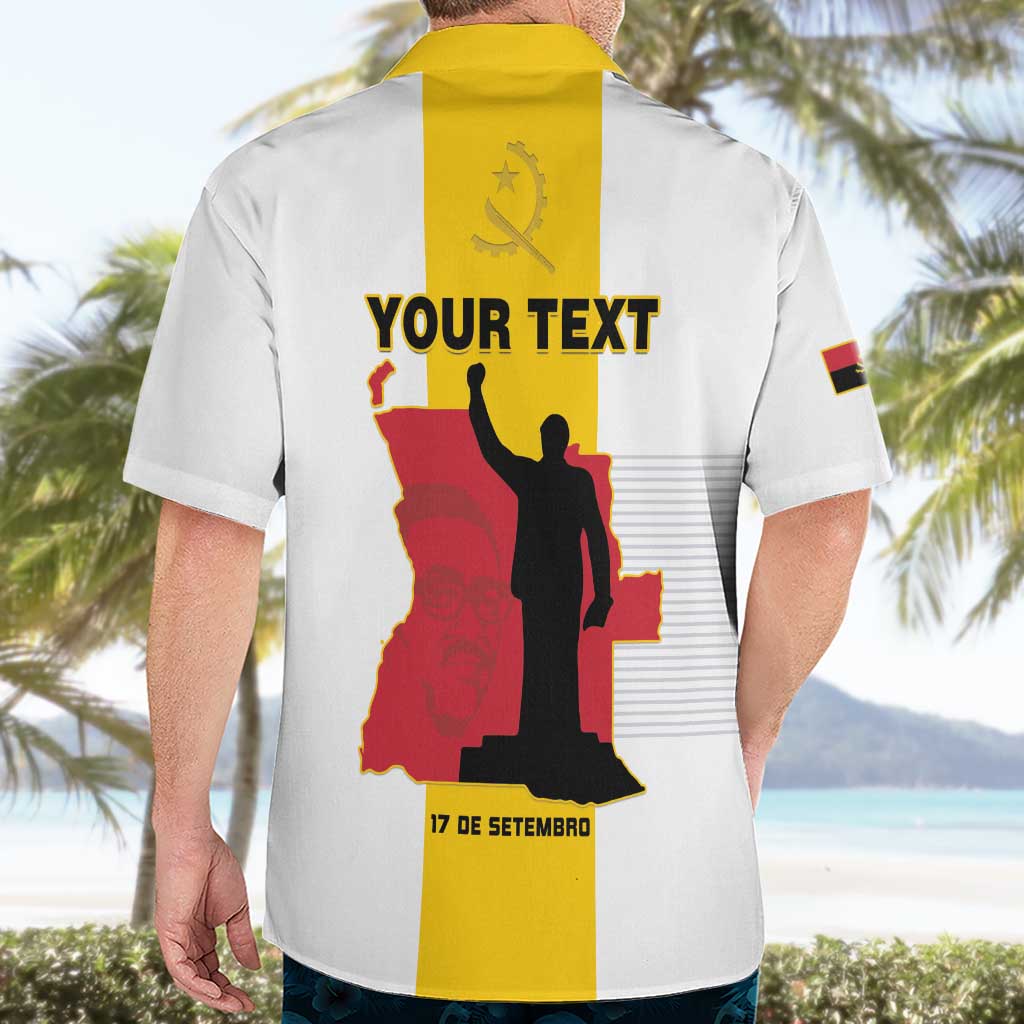 Personalized Angola National Heroes Day Hawaiian Shirt Agostinho Neto With Map - Wonder Print Shop