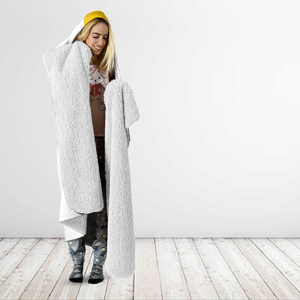 Angola National Heroes Day Hooded Blanket Agostinho Neto With Map - Wonder Print Shop