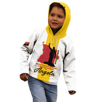 Personalized Angola National Heroes Day Kid Hoodie Agostinho Neto With Map - Wonder Print Shop