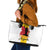 Angola National Heroes Day Leather Tote Bag Agostinho Neto With Map - Wonder Print Shop