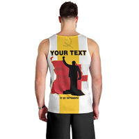 Personalized Angola National Heroes Day Men Tank Top Agostinho Neto With Map - Wonder Print Shop