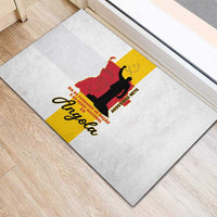 Angola National Heroes Day Rubber Doormat Agostinho Neto With Map - Wonder Print Shop