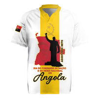 Personalized Angola National Heroes Day Rugby Jersey Agostinho Neto With Map - Wonder Print Shop