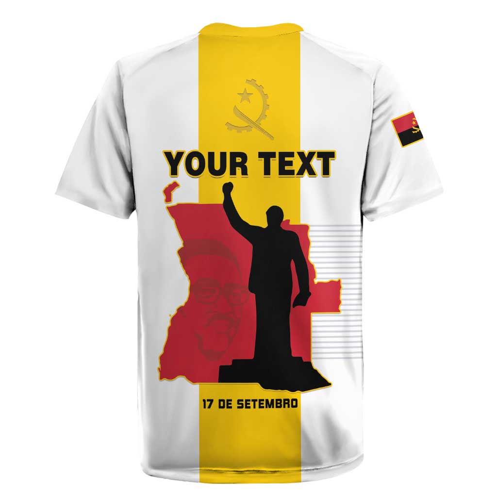 Personalized Angola National Heroes Day Rugby Jersey Agostinho Neto With Map - Wonder Print Shop