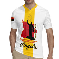 Personalized Angola National Heroes Day Rugby Jersey Agostinho Neto With Map - Wonder Print Shop