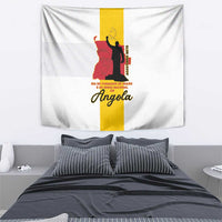 Angola National Heroes Day Tapestry Agostinho Neto With Map - Wonder Print Shop