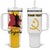 Personalized Angola National Heroes Day Tumbler With Handle Agostinho Neto With Map - Wonder Print Shop