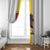 Angola National Heroes Day Window Curtain Agostinho Neto With Map - Wonder Print Shop