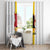 Angola National Heroes Day Window Curtain Agostinho Neto With Map - Wonder Print Shop